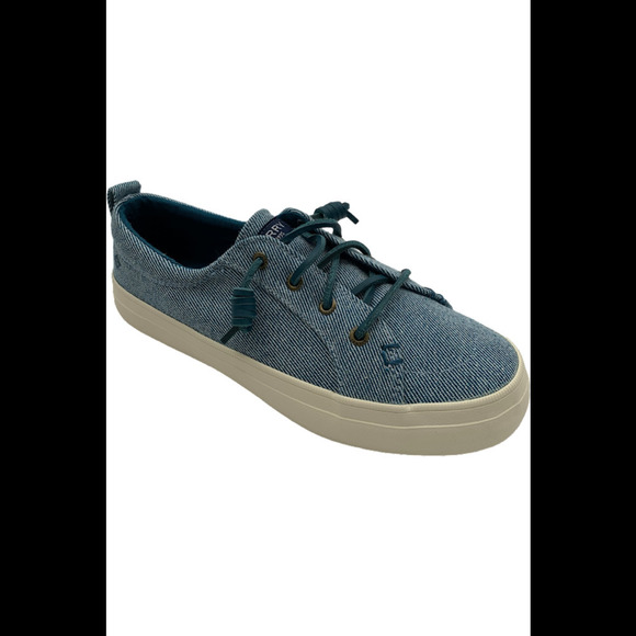 Sperry Crest Vibes Washed Twill Slip-On Sneakers Denim - Medium - Picture 1 of 3